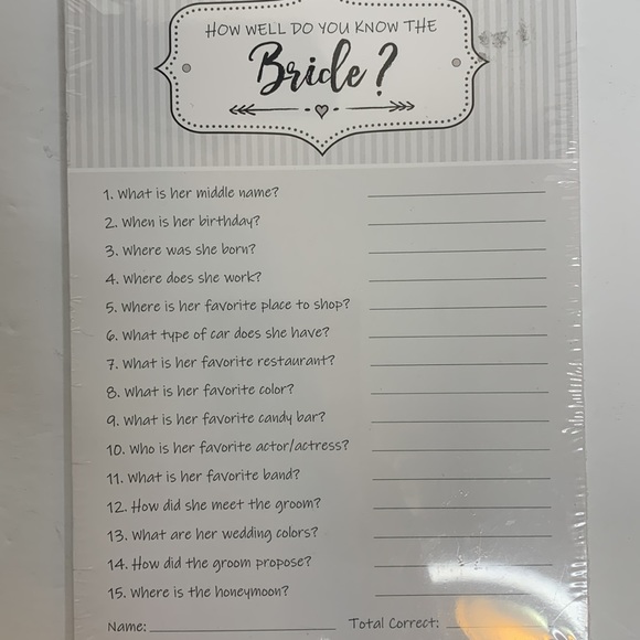 Mona B | Pink MRS. Passport Travel Book | How Well Do You Know The Bride 2 Sets - Picture 3 of 7